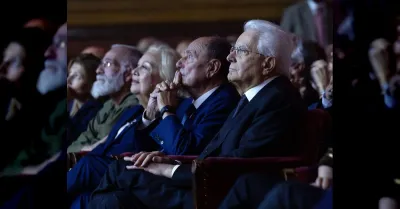 Il film su Biagio Conte si interrompe al Teatro Massimo davanti a Mattarella per un guasto tecnico