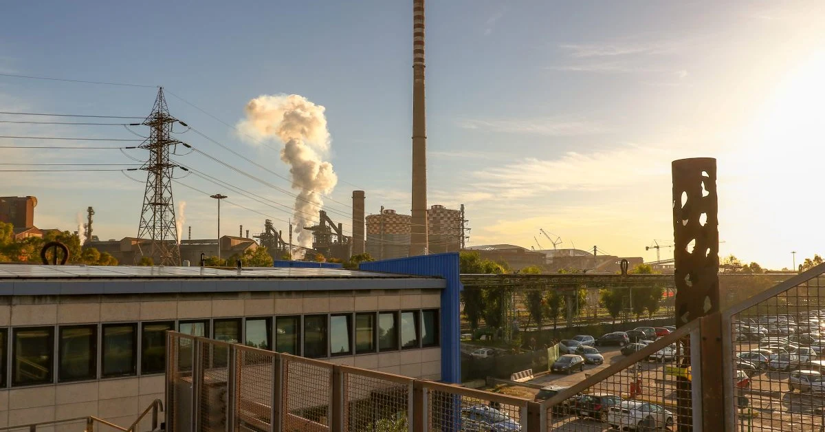 Palazzo Chigi, sede del Governo italiano, durante l'incontro sull'ex Ilva con i sindacati