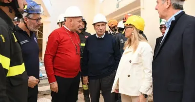 Presidente Schifani in sopralluogo tra i danni delle trombe d'aria a Marsala e Petrosino