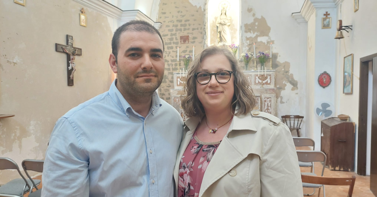 Paolo Bono con la moglie Eleonora Vitabile