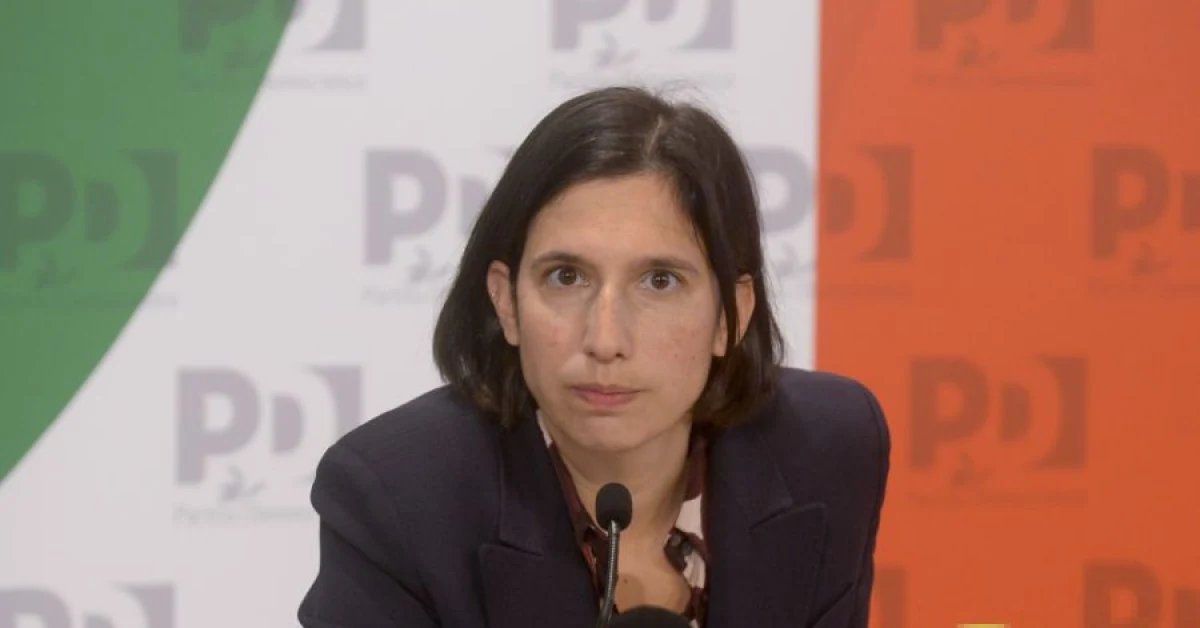 Elly Schlein durante l'assemblea nazionale del Partito Democratico alla Nuvola di Roma