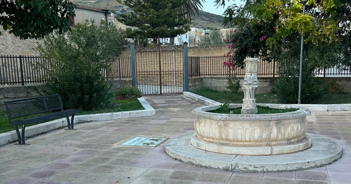 Villa comunale di Sant'Anna a Caltabellotta, area verde oggetto di riqualificazione con finanziamento regionale di 100.000 euro