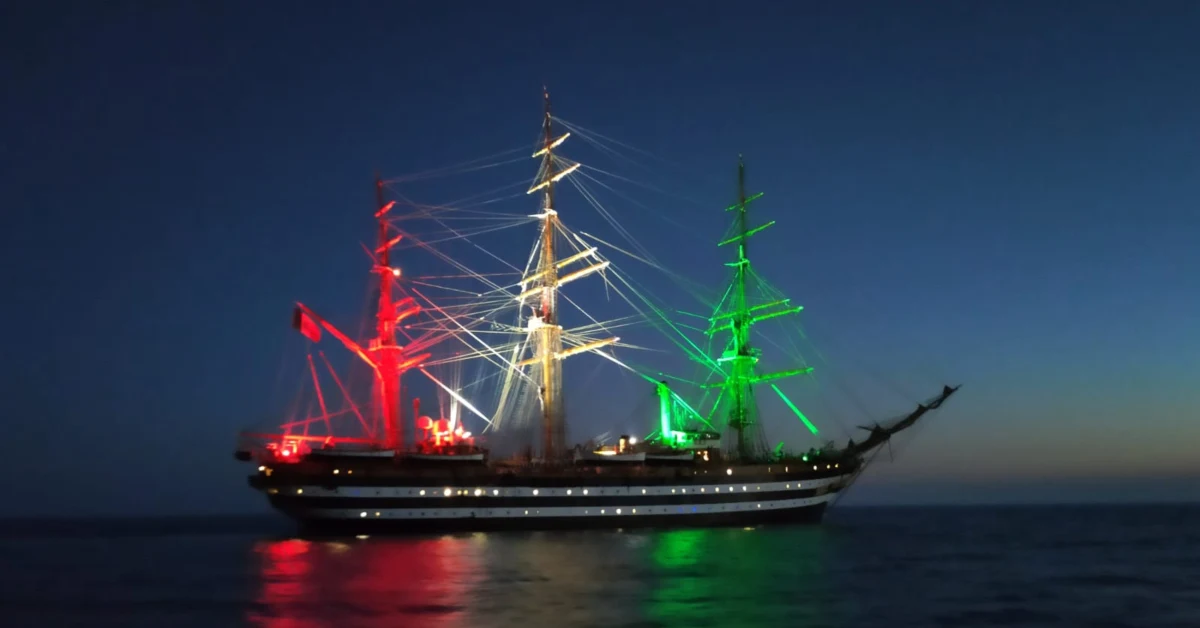 Nave Amerigo Vespucci a Porto Empedocle per visite aperte al pubblico il 28 e 29 ottobre
