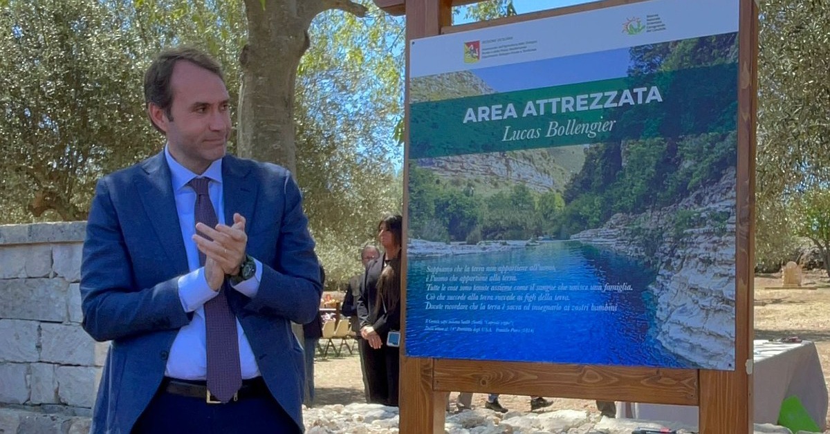 Cavagrande del Cassibile, inaugurata un’area attrezzata dedicata a Lucas Bollengier