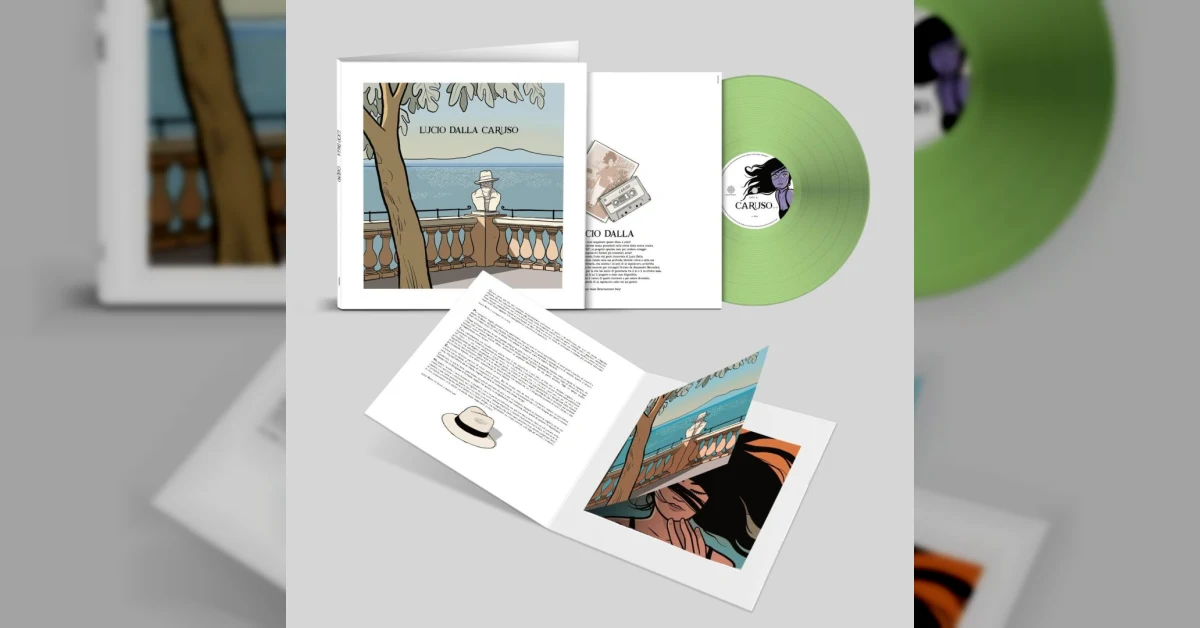 Vinile verde numerato di Lucio Dalla per i 40 anni di Caruso con live inedito del 1989