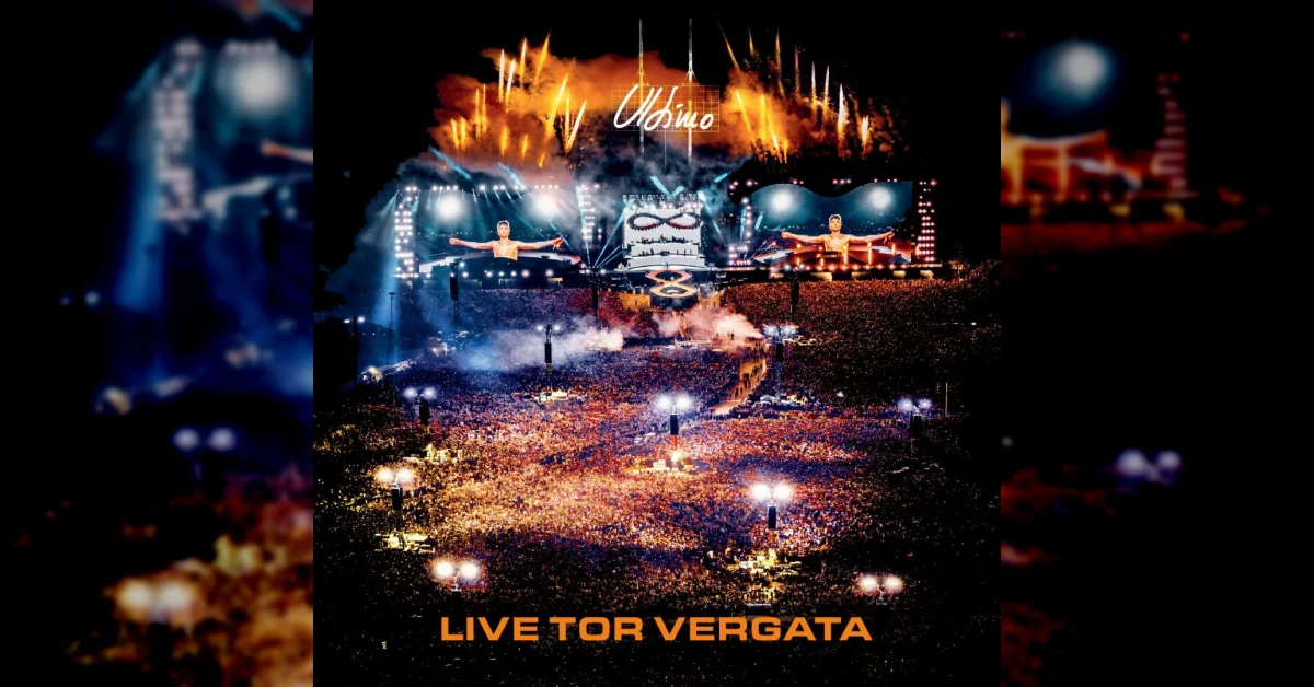 Copertina del live album di Ultimo 'Ultimo live Tor Vergata', concerto da 250.000 persone a Roma