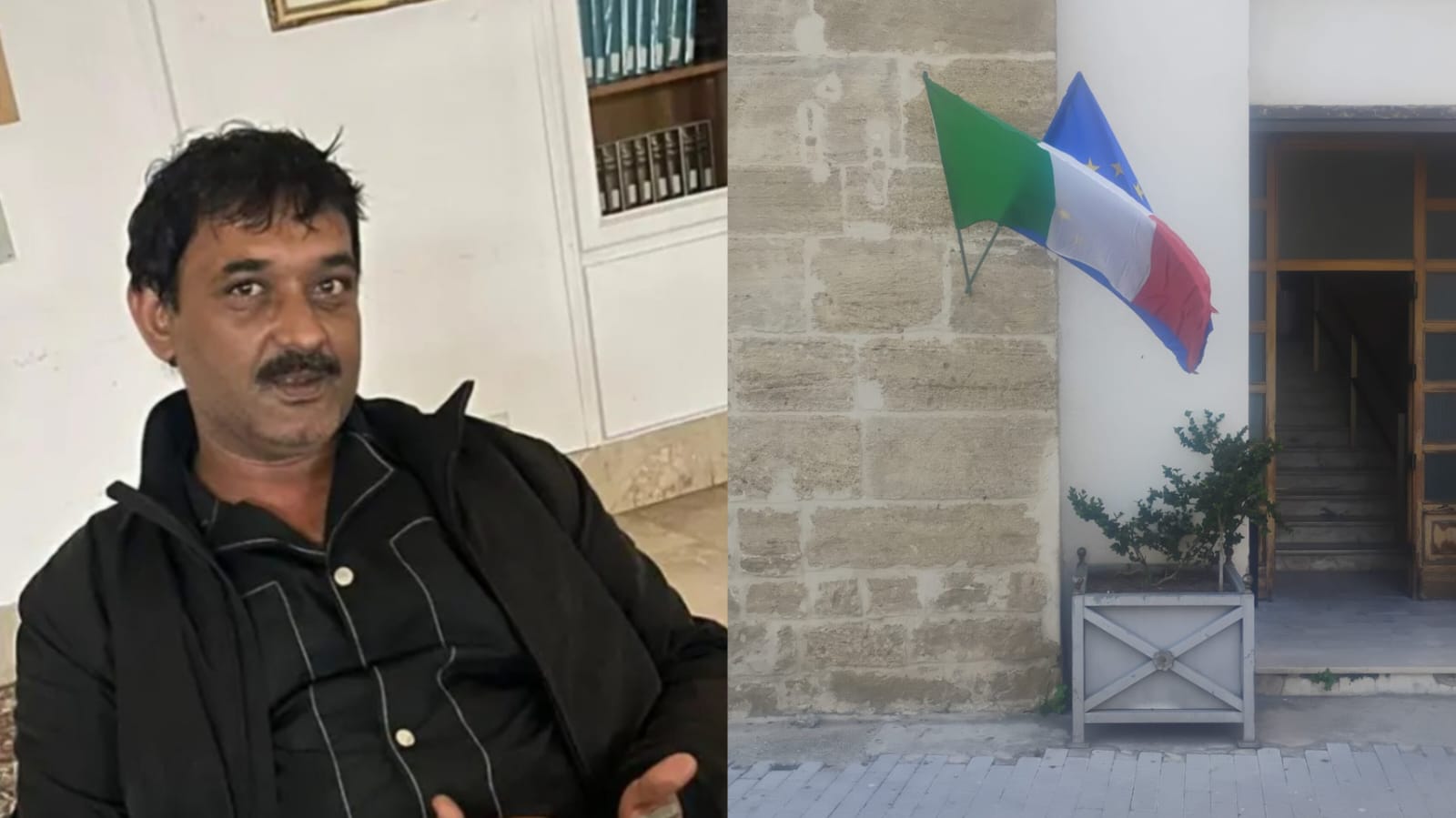 Primo venticinque aprile da italiano e Rab Nawaz lo festeggia esponendo la bandiera italiana al Circolo di Cultura di Sciacca