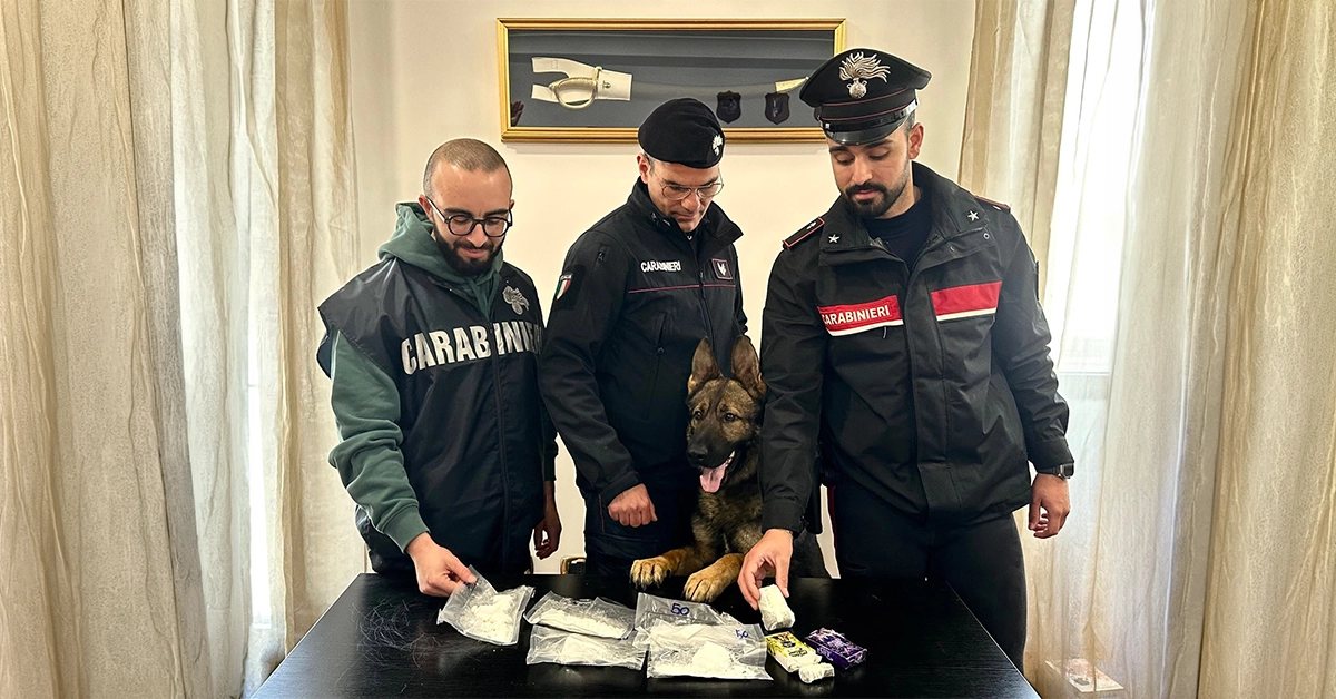 In un garage 250 grammi di cocaina e 300 di hashish, un arresto