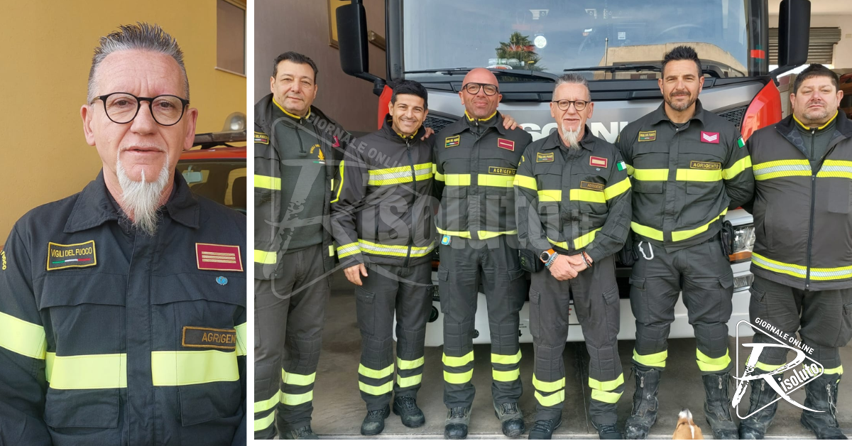 Sciacca, Pippo Tagliareni nuovo capo del distaccamento dei Vigili del Fuoco (Video)