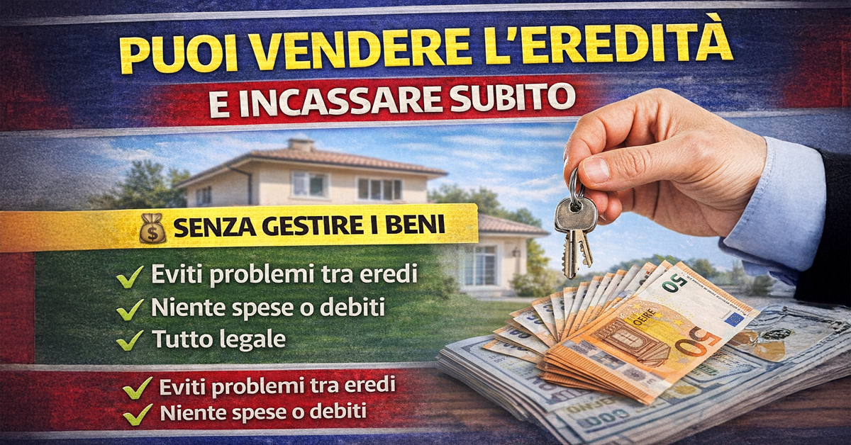 Successione, puoi vendere la tua quota di eredità: come funziona e cosa sapere per guadagnare subito