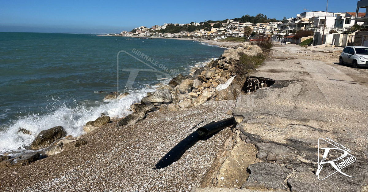 Emergenza al lungomare di Seccagrande: “Scogliera artificiale inadeguata”