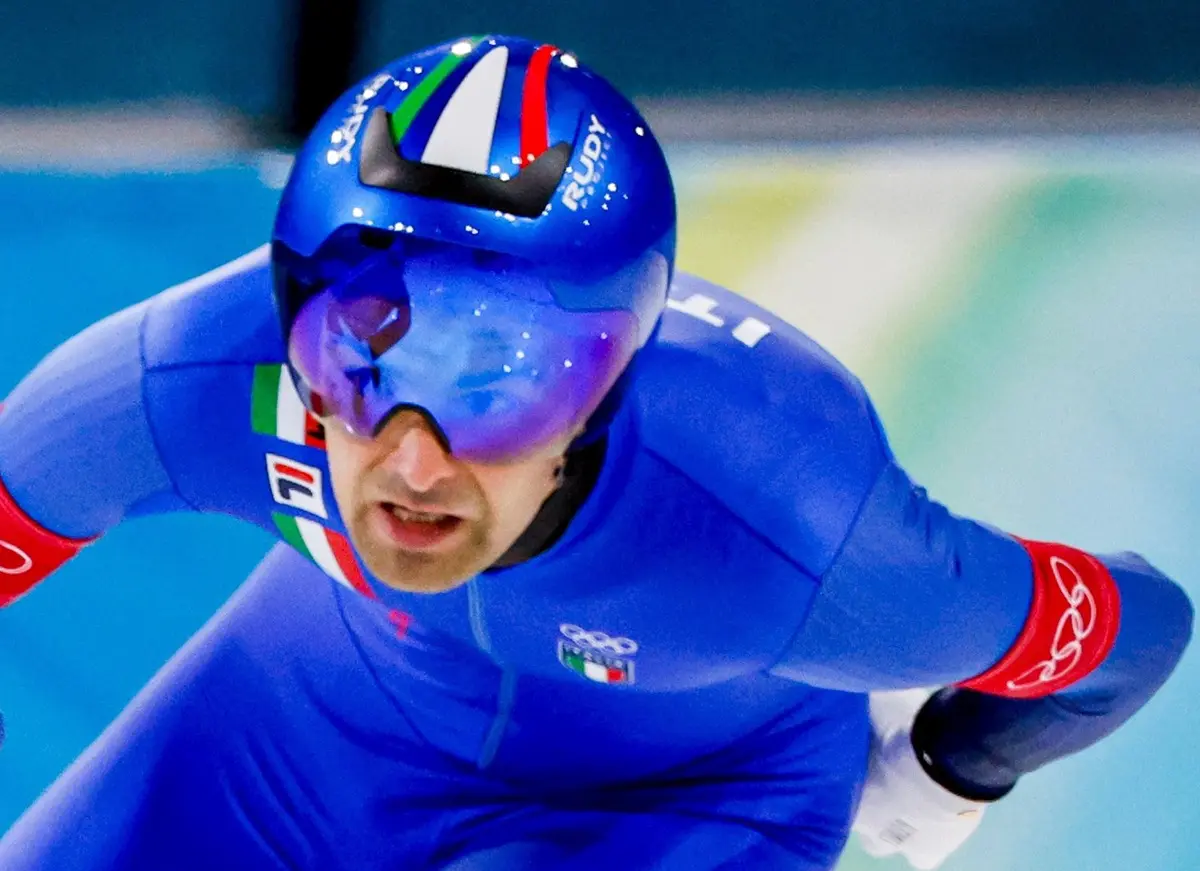 Giovannini bronzo nella mass start di Pattinaggio velocità uomini
