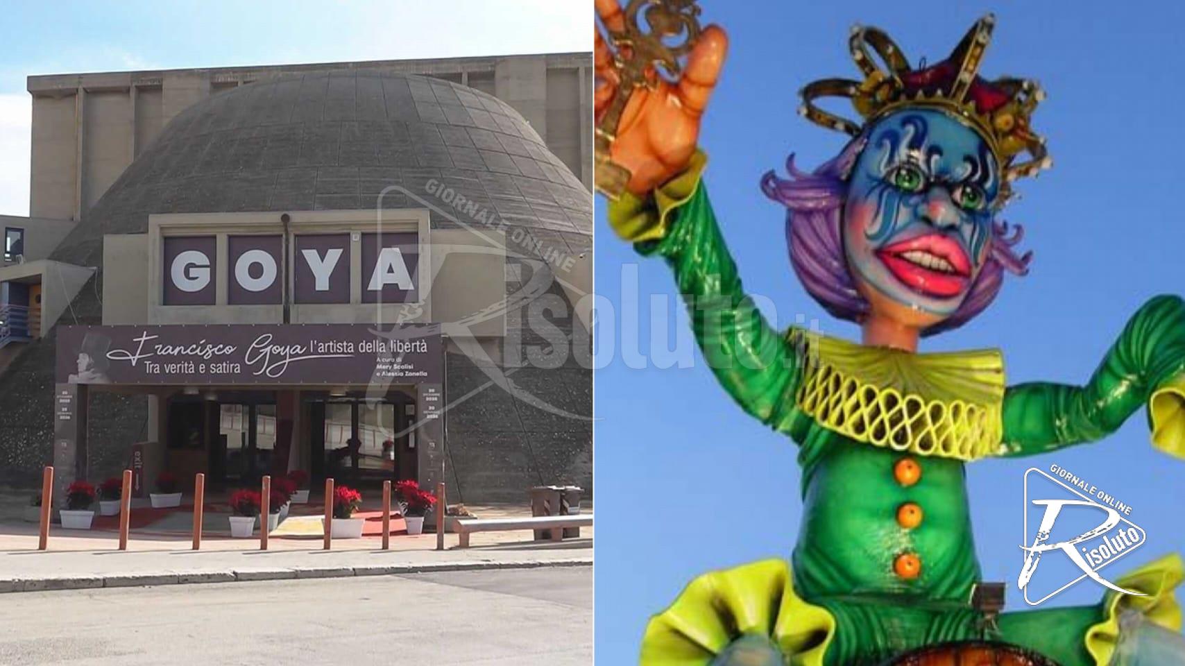 Goya al Carnevale di Sciacca: con 2 euro in più si visita la mostra al Teatro Samonà