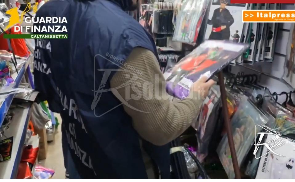 Caltanissetta, la Guardia di Finanza sequestra 3 mila articoli di Carnevale non sicuri
