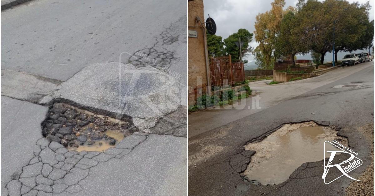 Strade danneggiate dal maltempo a Ribera, lavori straordinari e limite di velocità