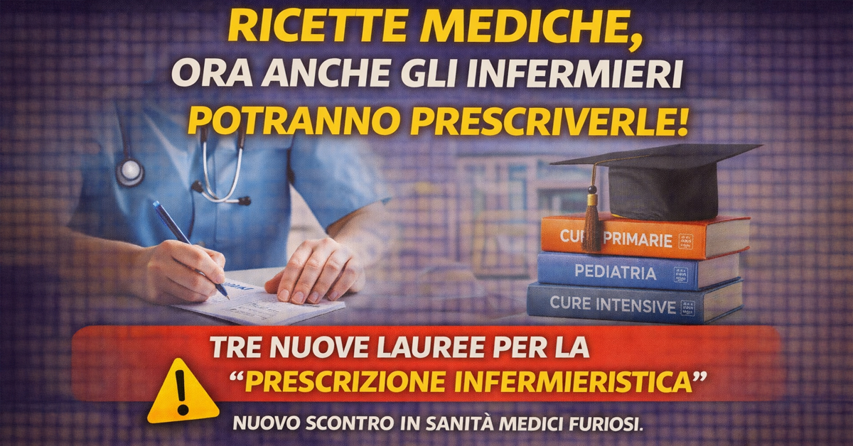 Ricette mediche, anche gli infermieri potranno prescriverle: cosa cambia con le tre nuove lauree e quali sono i limiti