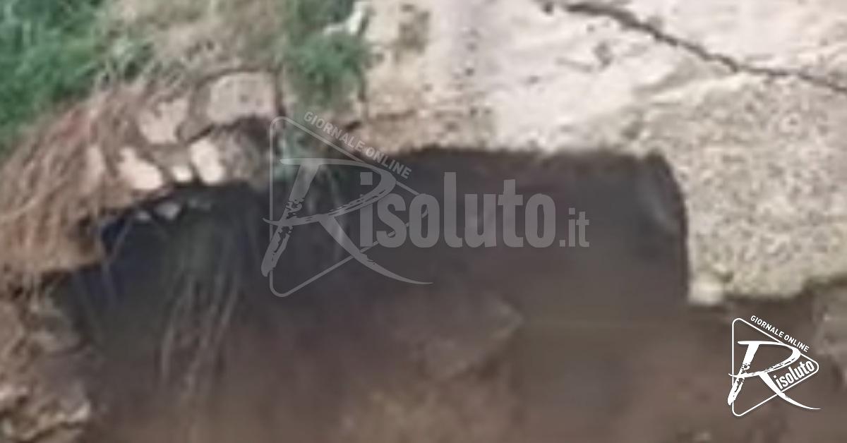 Si allarga la frana in via Eleonora d'Aragona, nuovo sopralluogo del Comune di Sciacca (Video)