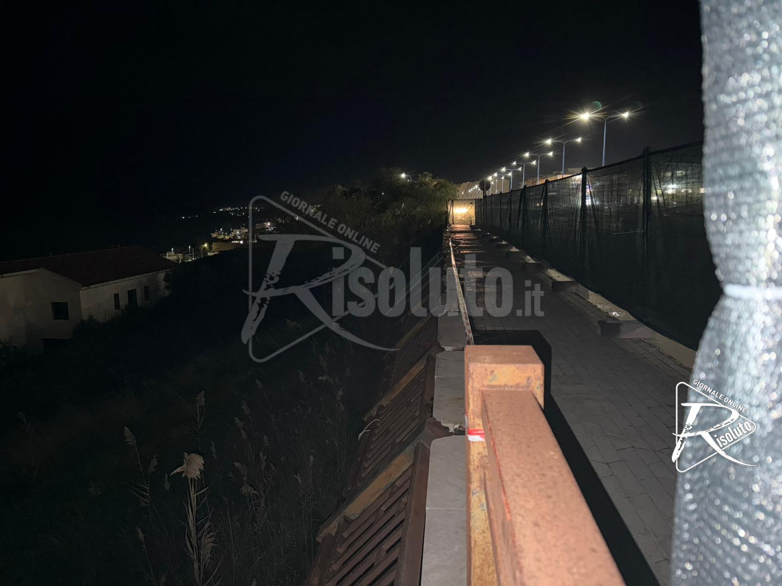 Sciacca, cede lungo tratto di ringhiera in via Allende