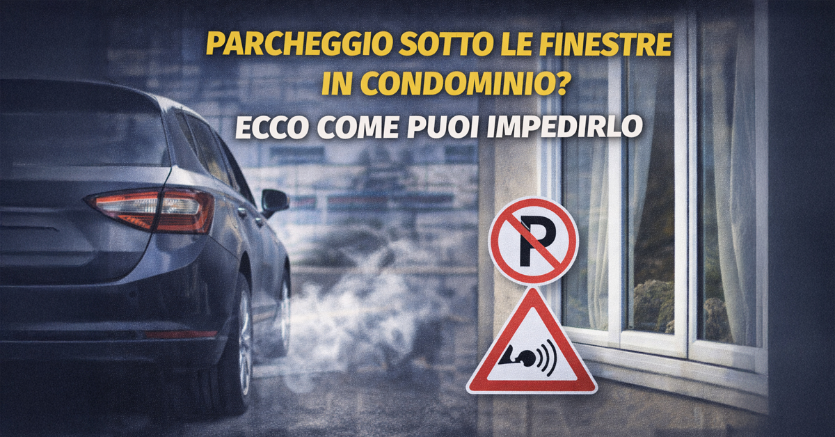 Condominio, come impedire di parcheggiare sotto le finestre: stop a fumi, rumori e disagi