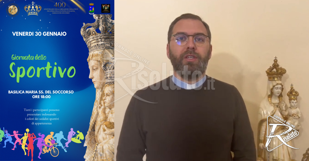 Giornata dello Sportivo a Sciacca, appuntamento in Basilica il 30 gennaio Video)