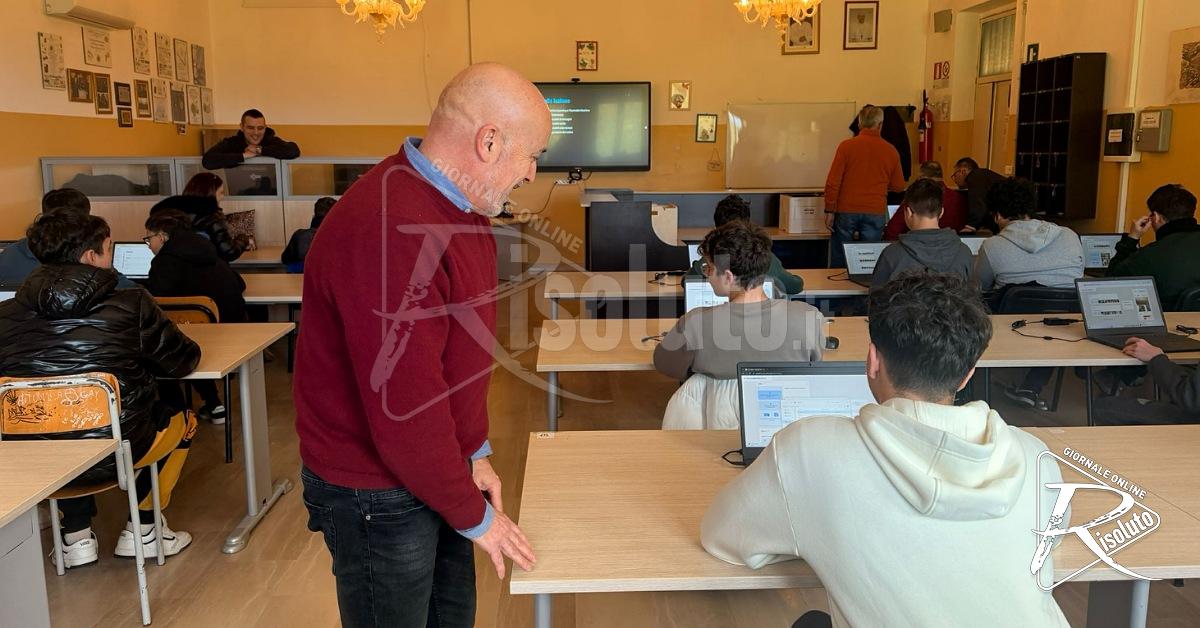 Lezione di intelligenza artificiale all’Amato Vetrano di Sciacca