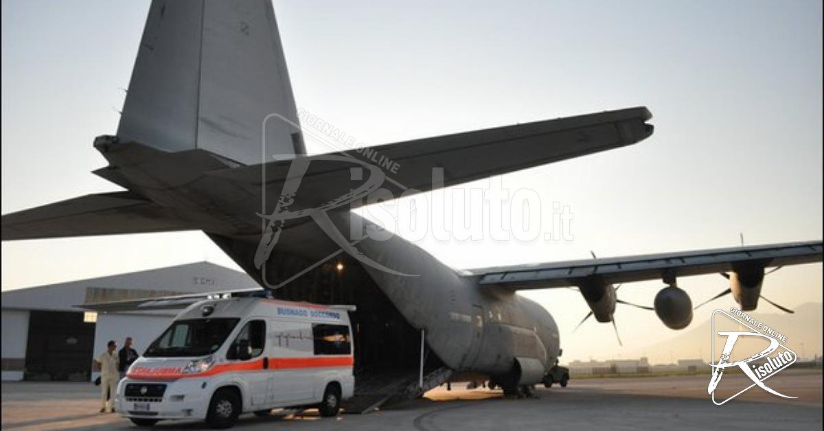 Neonato in pericolo di vita, volo sanitario d’urgenza da Taormina a Roma