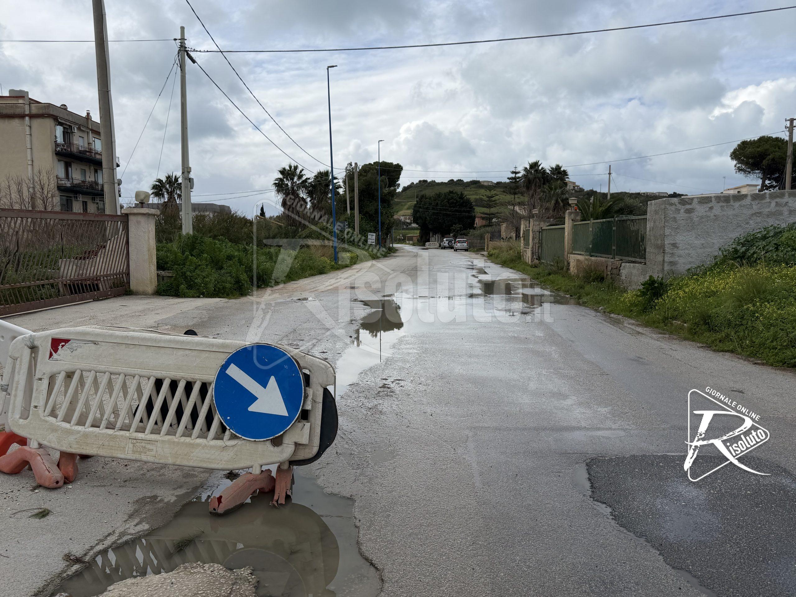 Sciacca, strade sempre allagate nelle contrade Foggia e Lido