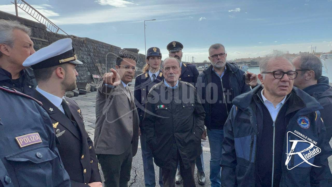 Maltempo, Schifani sulla costa catanese: «Già al lavoro per affrontare le urgenze»