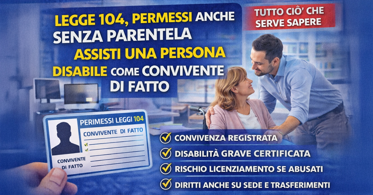 Legge 104, permessi anche senza parentela: come assistere una persona disabile se non siete familiari
