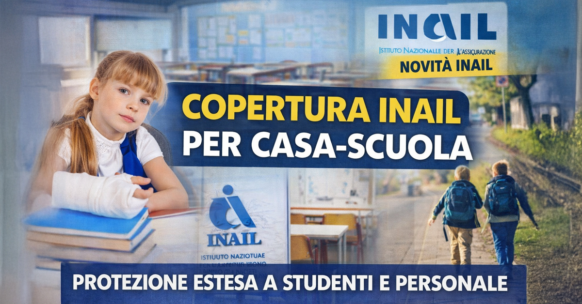 Scuola, arriva la copertura INAIL per studenti e personale anche nel tragitto casa-scuola