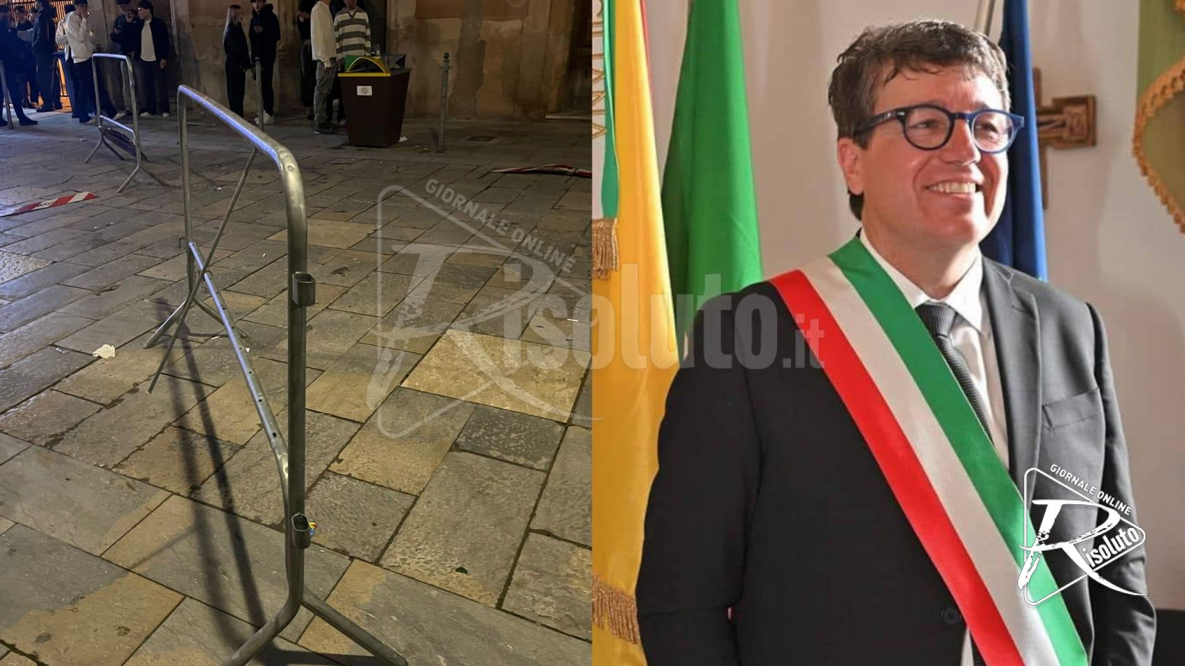 Transenne danneggiate a Menfi, un giovane si presenta in municipio e paga i danni