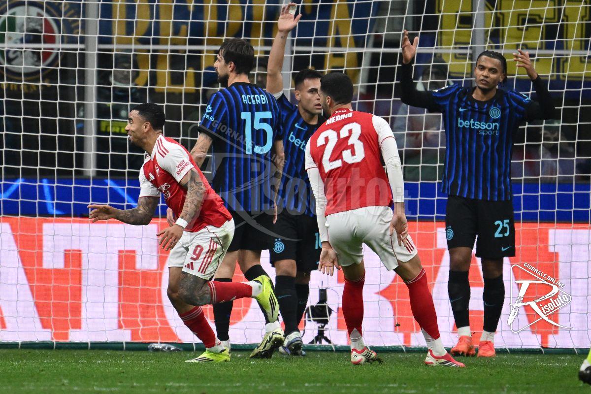 L’Arsenal sa solo vincere, Inter battuta 3-1 a San Siro