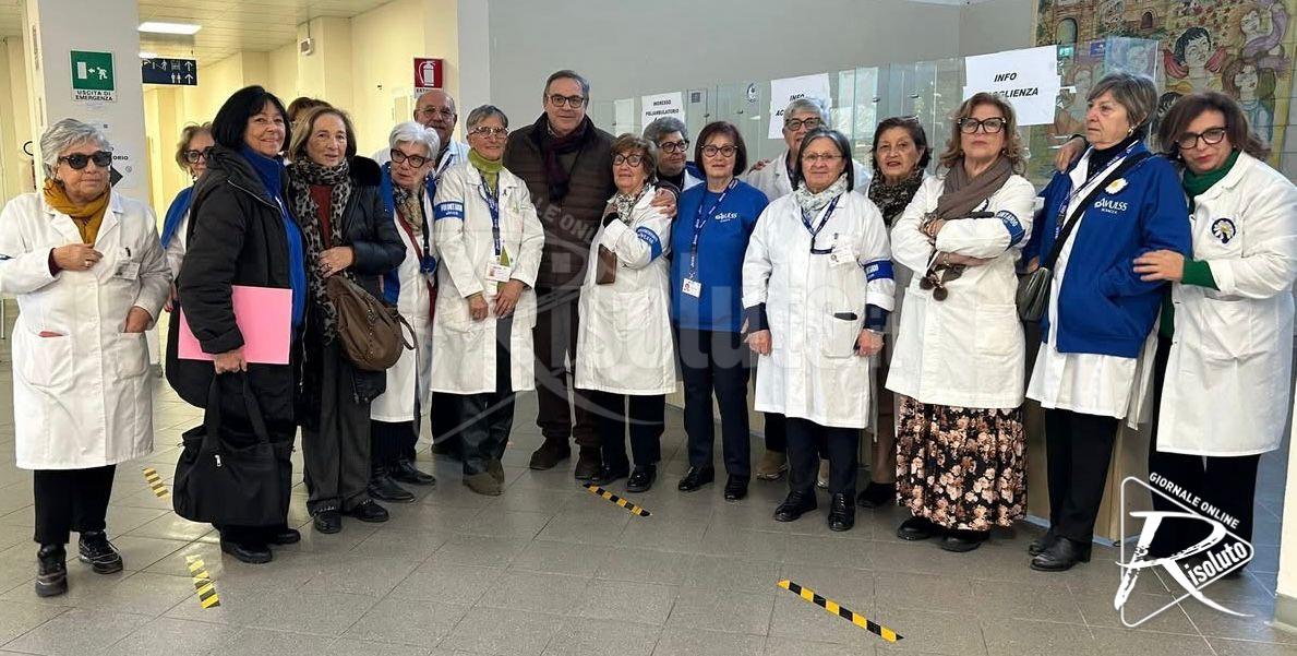 Da oggi servizio di accoglienza di 24 volontari Avulss all’ospedale di Sciacca