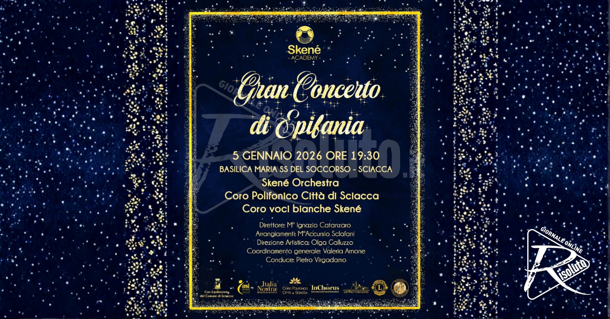 Concerto dell’Epifania a Sciacca tra musica e solidarietà