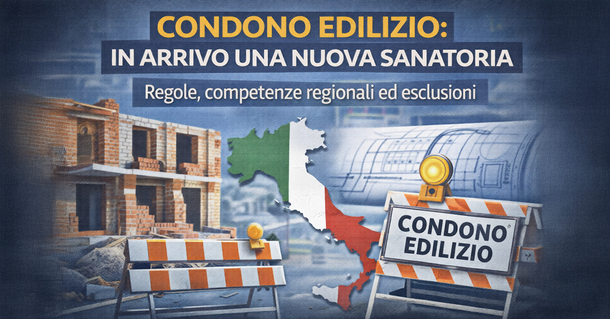 Nuovo condono edilizio, in arrivo una possibile sanatoria: regole, competenze regionali ed esclusioni