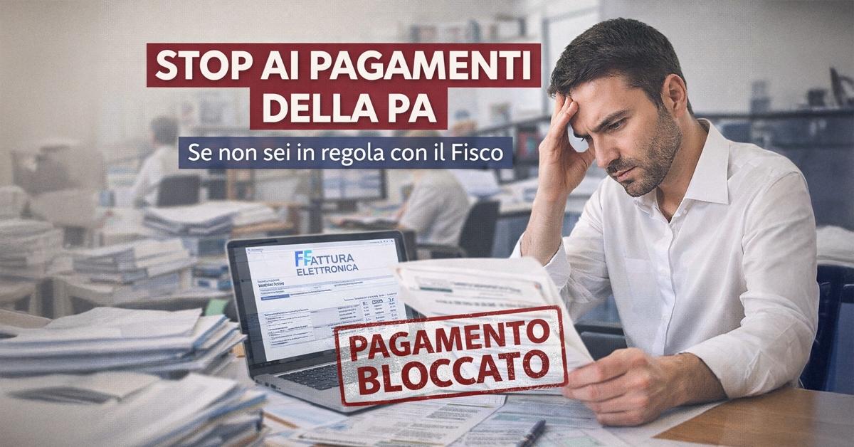 Agenzia delle Entrate, stop ai pagamenti dalla Pubblica Amministrazione se non sei in regola: ecco come funziona dal 2026