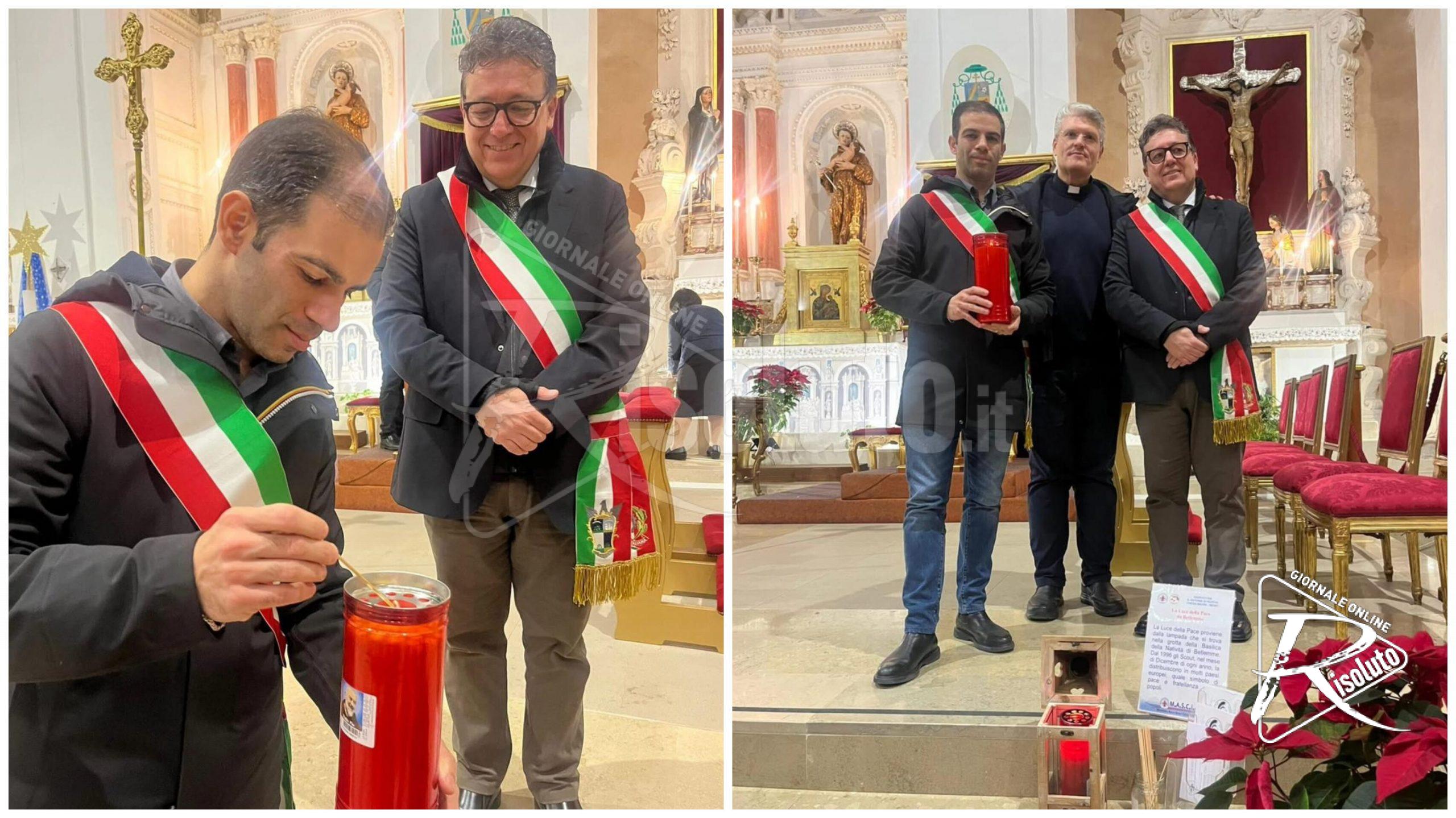 La Luce di Betlemme da Menfi a Burgio: un gesto che unisce la comunità