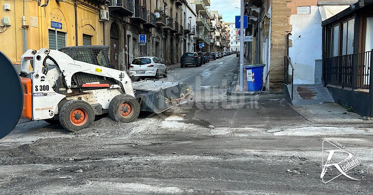 Sciacca, al via i lavori per la riapertura di via Friscia Maglienti