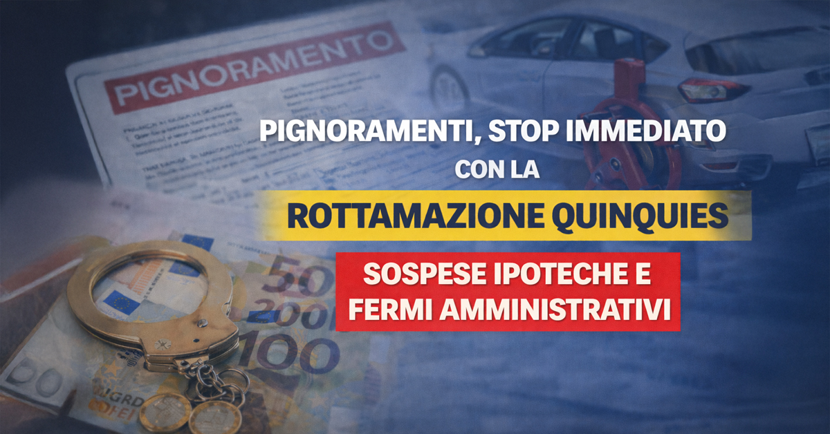 Pignoramenti, stop immediato con la rottamazione quinquies: sospesi anche ipoteche e fermi amministrativi