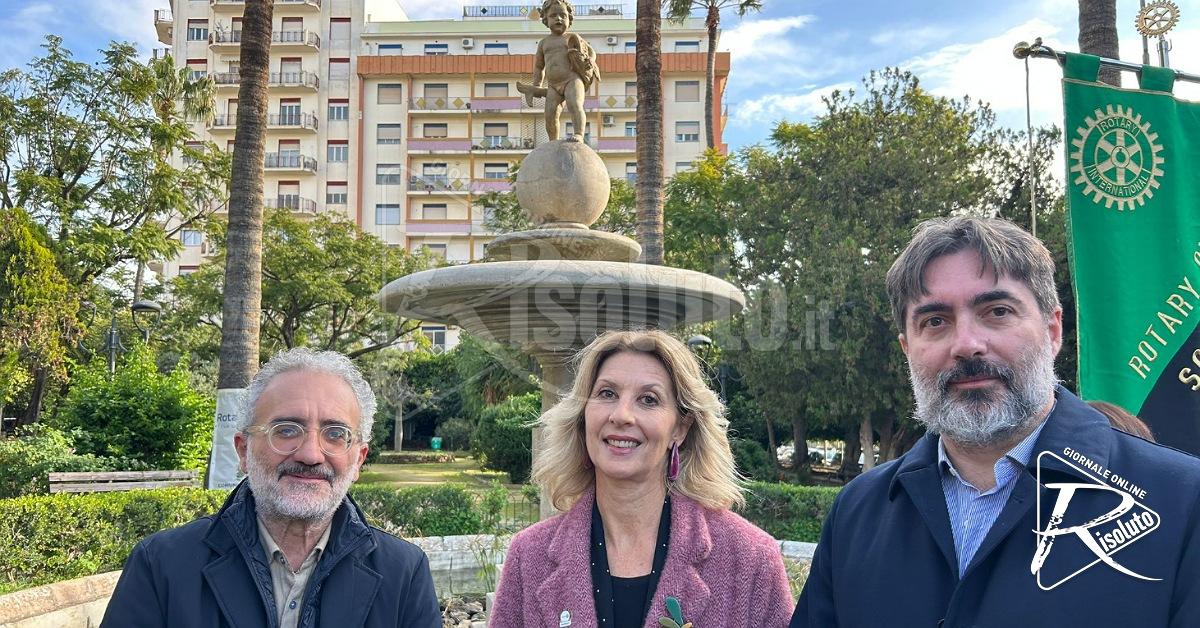 Nuova vita per la fontana di piazza Lombardo, il Rotary Club: "Rischiava di essere dimenticata" (Video)