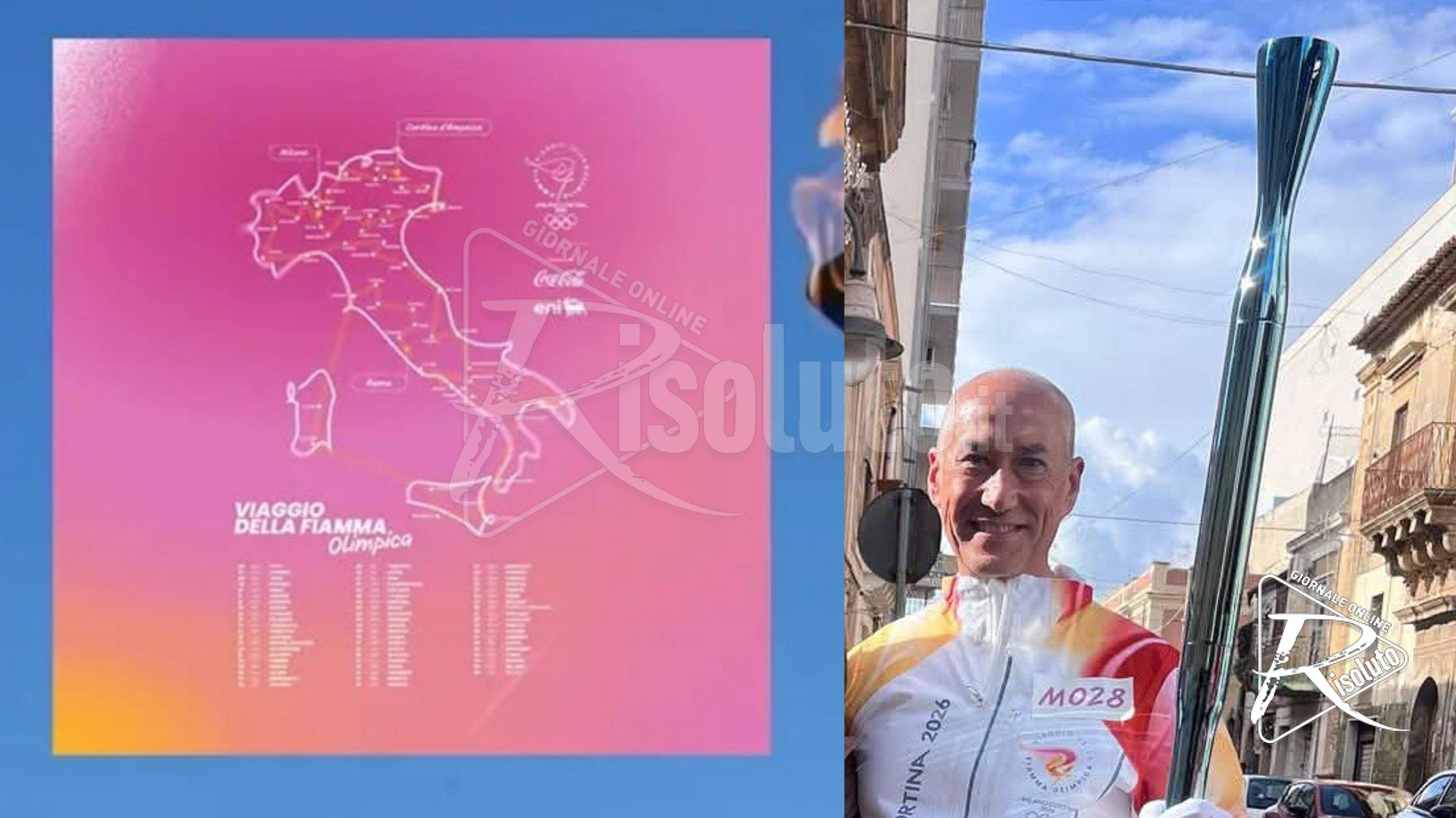 L'ex comandante della Tenenza di Ribera tra i tedofori siciliani delle Olimpiadi invernali