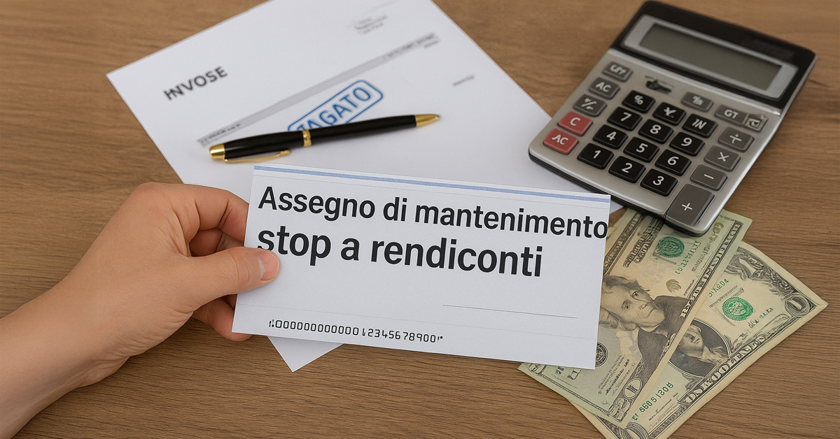Assegno di mantenimento: i soldi spettano al genitore affidatario, non ai figli. Stop a rendiconti e accuse di malversazione