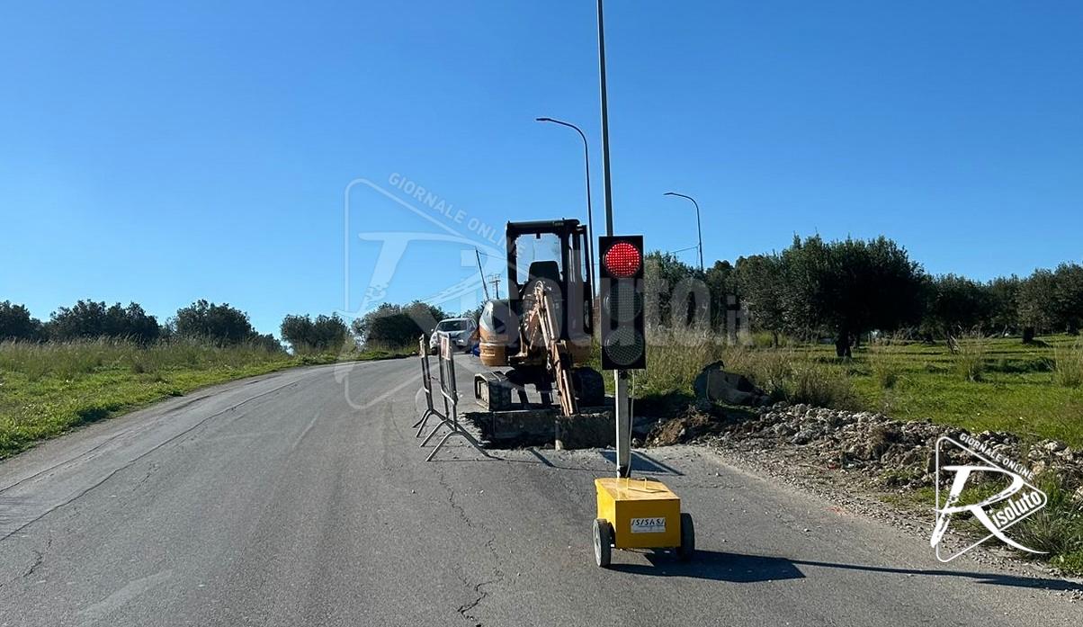 Completati i lavori in via Ritacco a Sciacca, tutto fermo in via Friscia Maglienti