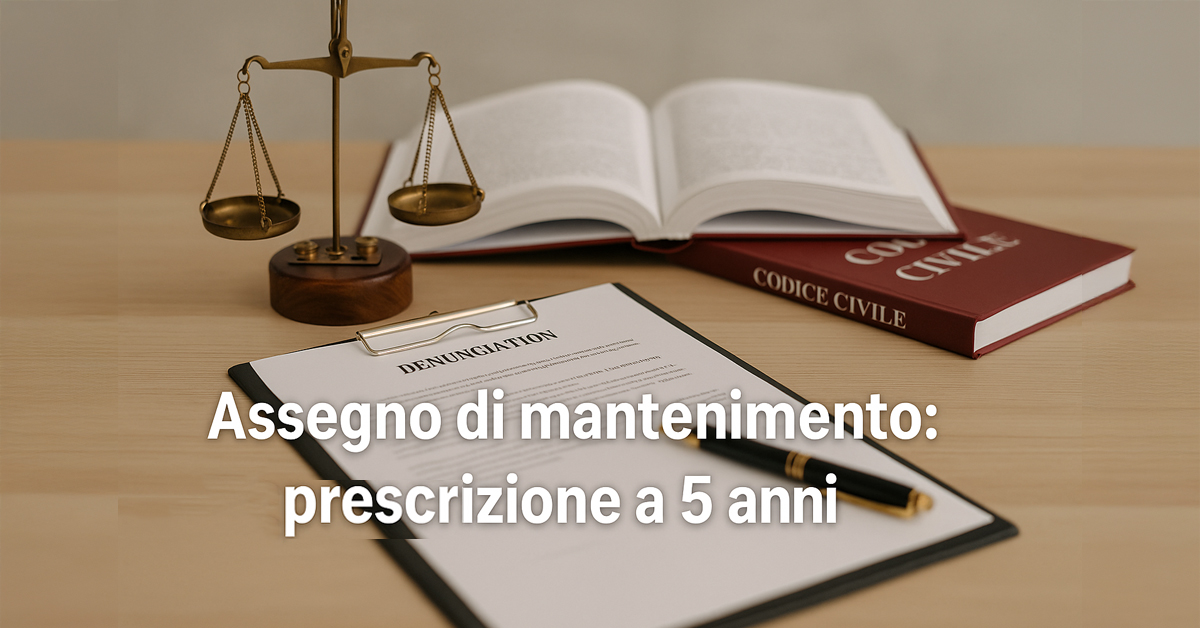 Assegno di mantenimento, prescrizione a 5 anni: stop ai ratei troppo vecchi. La nuova sentenza che cambia tutto