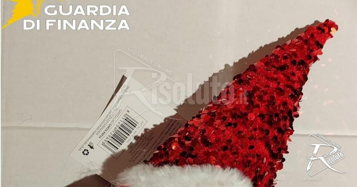 Giocattoli e articoli natalizi pericolosi, maxi operazione della Guardia di Finanza nel Trapanese