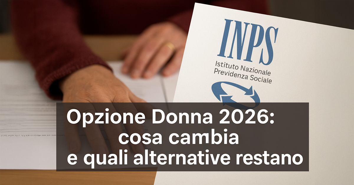 Pensione anticipata 2026, Opzione Donna verso l’addio: cosa cambia davvero e quali alternative sono sul tavolo
