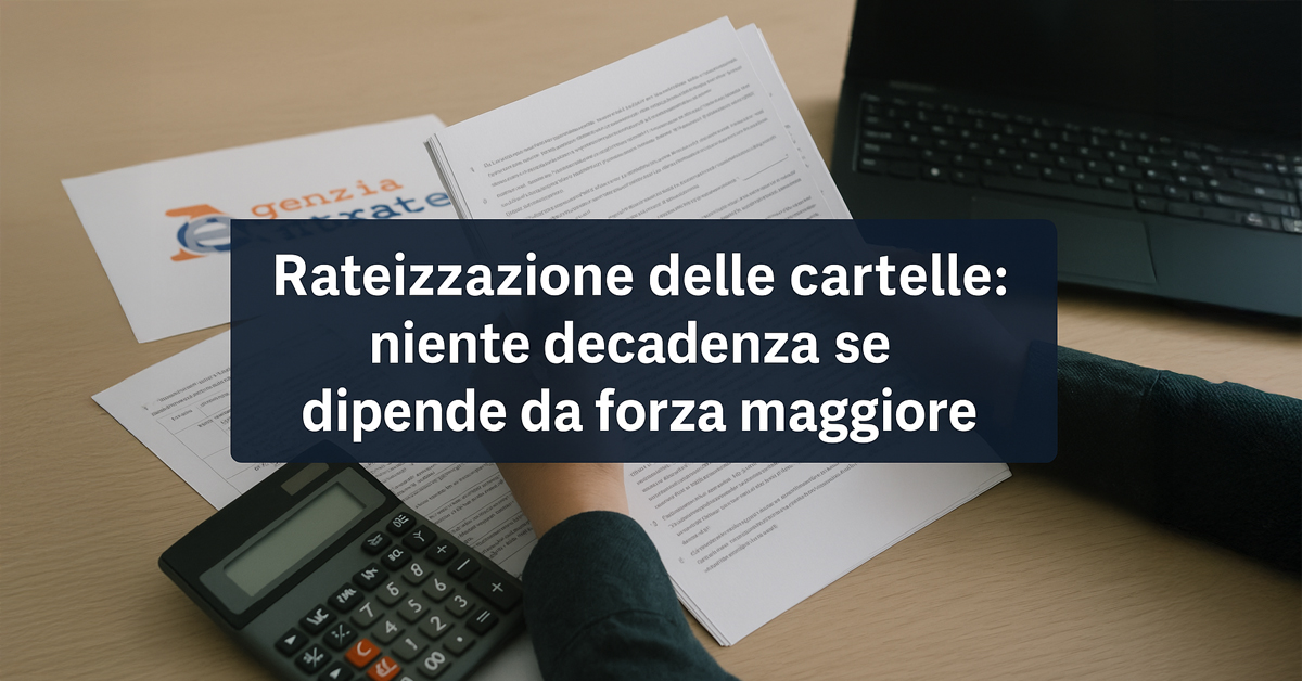Agenzia delle Entrate, la rateizzazione non decade se il mancato pagamento dipende da forza maggiore: la nuova sentenza che cambia tutto