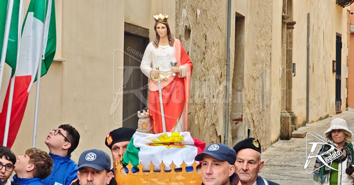 Festa di Santa Barbara a Sciacca, Marina Militare e Vigili del Fuoco uniti nella celebrazione (Video)