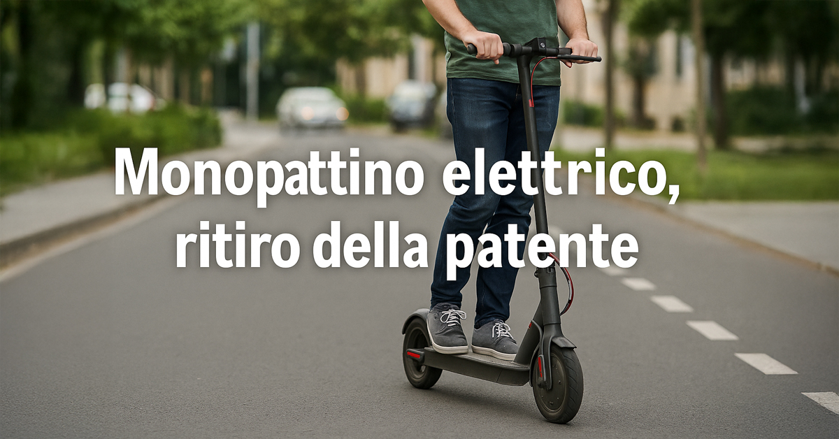 Monopattino elettrico, ritiro della patente, arresto e maxi-multa per guida in stato di ebbrezza: la Cassazione conferma