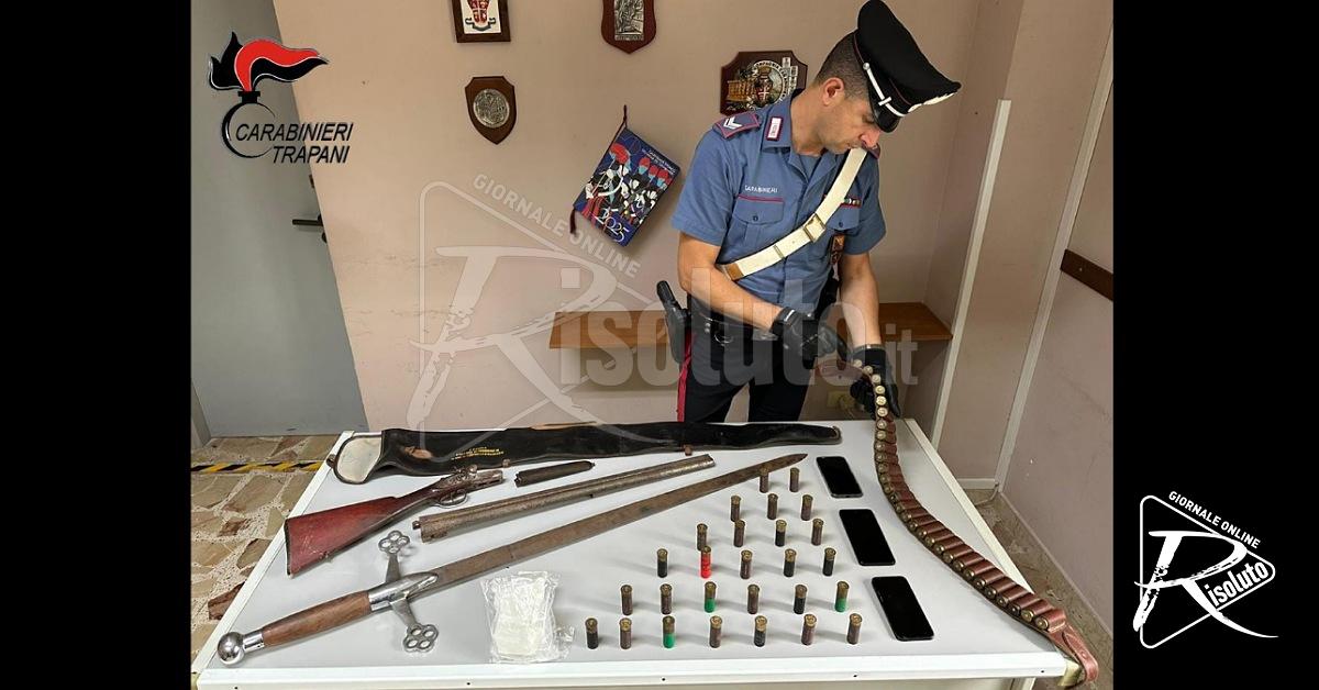 Castelvetrano, armi e cocaina: controlli e indagini portano a due arresti